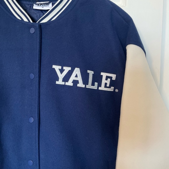 Jackets & Coats Nwt Yale Embroidered Varsity Bomber Jacket Poshmark